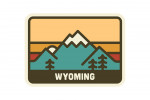 Wyoming - Simple Vector - Mountain Range - Contour