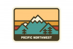 Pacific Northwest - Simple Vector - Mountain Range - Contour