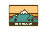 New Mexico - Simple Vector - Mountain Range - Contour