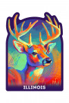 Illinois - Vivid - White Tailed Deer - Contour