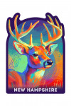 New Hampshire - Vivid - White Tailed Deer - Contour