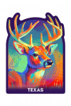 Texas - Vivid - White Tailed Deer - Contour