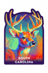 South Carolina - Vivid - White Tailed Deer - Contour
