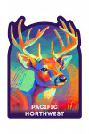 Pacific Northwest - Vivid - White Tailed Deer - Contour