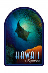 Keauhou, Hawaii - Photography - Ray in Sea of Fish - Contour