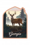 Georgia - Painterly - Deer & Sunrise - Contour