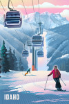 Idaho - Lithograph - Gondolas - Steel