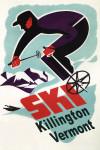 Killington, Vermont - Retro Skier