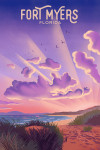 Fort Myers, Florida - Lithograph - Beach Sunset