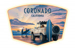 Coronado, California - Lithograph - Wake Up! Surf's Up! - Surfers on Beach - Contour