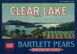 Clear Lake Pear - Vintage Crate Label