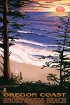 Short Sands Beach, Oregon - Coast Scene - Lantern Press Artwork