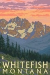 Whitefish, Montana - Spring Flowers - Lantern Press Poster