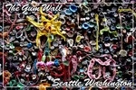 Seattle, Washington - Gum Wall on Post Alley - Lantern Press Photography
