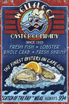 Cape Cod, Massachusetts - Wellfleet Oyster Company & Bar Vintage Sign - Lantern Press Artwork
