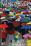 Vancouver, BC - Umbrellas - Lantern Press Artwork