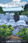 Gooseberry Falls State Park - Minnesota - Lantern Press Artwork
