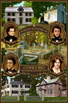 Concord, Massachusetts - Authors of Concord - Lantern Press Poster