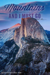 Yosemite National Park, California - The Mountains are Calling - Half Dome & Sunset - Photograph