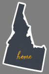 Idaho - Home State- Gray on White - Lantern Press Artwork