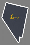 Nevada - Home State - Gray on White