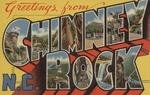 Greetings from Chimney Rock, North Carolina