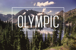Olympic National Park, Washington - Hart Lake - Modern Typography - Lantern Press Photography
