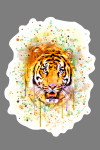 Tiger - Watercolor - Contour