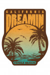 Venice Beach, California - California Dreamin' - Sunset & Palm Trees - Contour