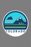 Colorado - Mountain - Contour - Lantern Press Artwork