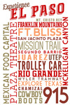Experience El Paso - Typography - Lantern Press Artwork