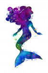 Silhouette Mermaid - Purple