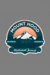 Mount Hood National Forest, Oregon - Pacific Northwest Volcanoes - Contour