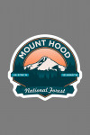 Mount Hood National Forest, Oregon - Pacific Northwest Volcanoes - Contour