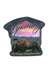 Wyoming - Bison & Sunset - Contour