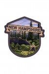 New Hampshire - Moose and Calf - Contour - Lantern Press Artwork