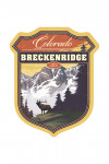 Breckenridge, Colorado - Mountain, Trees, & Elk - Contour