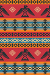 Tribal Inspired Eagle Pattern - Lantern Press Artwork