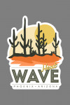 Phoenix, Arizona - Heat Wave - Desert Scene - Vector - Contour - Lantern Press Artwork