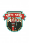 Breckenridge, Colorado - Skis and Mountains - Contour - Lantern Press Artwork