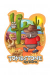 Tombstone, Arizona - Desert Scene - Mid Century Inspired - Contour - Lantern Press Artwork