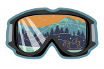 Big Sky, Montana - Ski Goggles - Contour - Lantern Press Artwork
