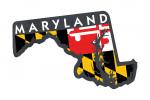 Maryland - State Outline Flag - Contour - Lantern Press Artwork