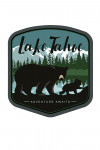 Lake Tahoe - Black Bear & Cub with Snow - Contour - Lantern Press Artwork