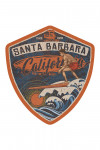 Santa Barbara, California - Surfer Scene - Contour - Lantern Press Artwork