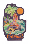 Carmel, California - Tropical Mermaid - Contour - Lantern Press Artwork