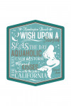 Huntington Beach, California - Mermaid Typography - Contour - Lantern Press Artwork