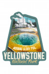Yellowstone National Park, Wyoming - Morning Glory Pool - Contour - Lantern Press Artwork