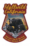 Idyllwild, California - Black Bears - Vintage Sign - Contour - Lantern Press Artwork