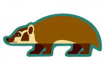Badger - Geometric - Contour